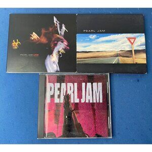 Pearl Jam CD (lot of 3) Yield, Live on Two Legs, Ten Epic Records
